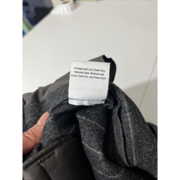 Charles Nolan New York Wool-Cashmere Blend Pinstripe Dress Pants Women's Size 6 - Picture 9 of 13